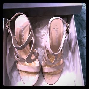 Aquatilla by Marvin K Pale pink patent sandals